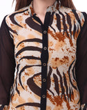 Goddess Women Women's Animal Print Casual Shirt