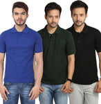 Weardo Solid Men's Polo Neck T-Shirt