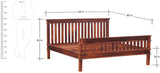 Ethnic Handicrafts Solid Wood Queen Bed