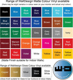 WallDesign Small Vinyl Sticker