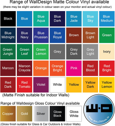 WallDesign Small Vinyl Sticker