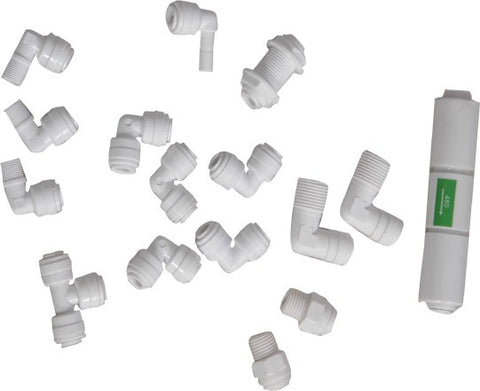 Wellon Fittings set (16 pieces) for RO Water Purifier Solid Filter Cartridge