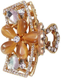 My DT Lifestyle STONE STUDD PARTYWEAR METAL CLUTCHER Hair Claw