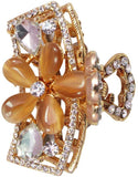 My DT Lifestyle STONE STUDD PARTYWEAR METAL CLUTCHER Hair Claw