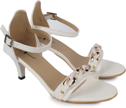 Urban Woods White Women Heels