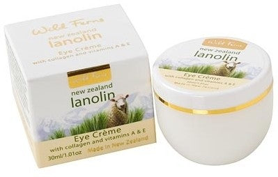 Wild Ferns Lanolin Eye Creme with Collagen, Vitamins A & E