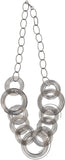 Hawai Grey Rings Forming Alloy Necklace