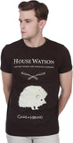 White Kalia Printed Men's Round Neck T-Shirt