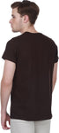 White Kalia Printed Men's Round Neck T-Shirt