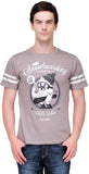 White Kalia Graphic Print Men's Round Neck T-Shirt