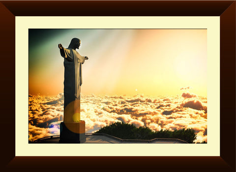 Wallmantra Christ The Redeemer Framed Print Canvas Painting