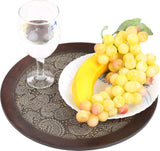 Rajrang Paisley Tray Embossed Wood Tray
