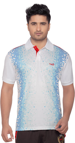Wolf Printed Men's Polo Neck T-Shirt
