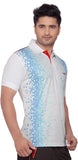 Wolf Printed Men's Polo Neck T-Shirt