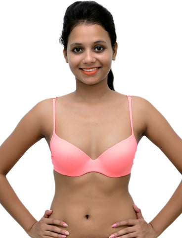 Wolfie Neonbrapeach101 Women's Push-up Bra