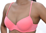 Wolfie Neonbrapeach101 Women's Push-up Bra