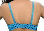 Wolfie Polkadotturqoise105 Women's Push-up Bra