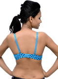 Wolfie Polkadotturqoise105 Women's Push-up Bra