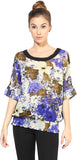 The Vanca Formal Short Sleeve Printed Women's Top