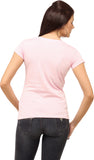 Cation Casual Short Sleeve Solid Women's Top