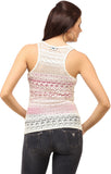 Cation Casual Sleeveless Self Design Women's Top