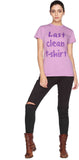 CLUB YORK Printed Women's Round Neck Purple T-Shirt