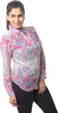 Dazzgear Women's Floral Print Casual Shirt