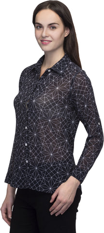 Wisstler Women's Printed Casual Shirt