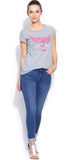 Silly People Graphic Print Women's Round Neck T-Shirt