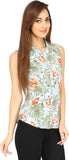 Duvi Women's Floral Print Casual Shirt