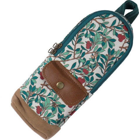 www.thepaper.asia Floral Floral Art Canvas Leather Pencil Box