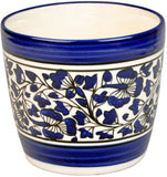 Craftghar Blue Pottery Ceramic Plant Container Set