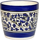 Craftghar Blue Pottery Ceramic Plant Container Set
