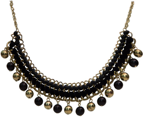 X Gold India Jhaler Metal Necklace