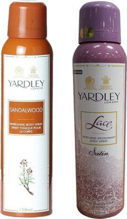 Yardley Sandalwood and Lace Satin Combo Set