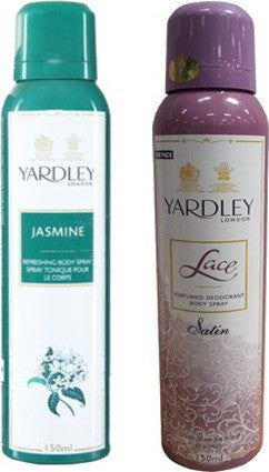 Yardley Jasmine and Lace Satin Combo Set