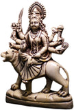 Craft Store India Hand Made Resin Durga Idol 7'x5' Showpiece  -  17 cm